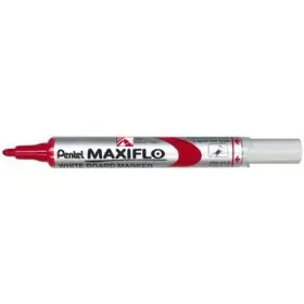 Liquid chalk marker Pentel Maxiflo MWL-5S Red (12 Pieces) by Pentel, Dry Erase & Wet Erase Markers - Ref: S8414978, Price: 23...