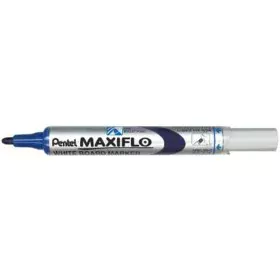 marqueur craie liquide Pentel Maxiflo MWL-5S Bleu (12 Pièces) de Pentel, Marqueurs pour tableaux blancs - Réf : S8414979, Pri...