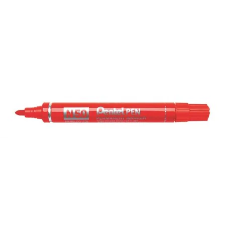 Marcatore permanente Pentel N50-BE Rosso 12 Pezzi di Pentel, Pennarelli indelebili e marcatori - Rif: S8414982, Prezzo: 19,53...