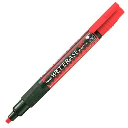 Marcadores de giz líquido Pentel Wet Erase Vermelho (12 Peças) de Pentel, Marcadores de quadro branco - Ref: S8414993, Preço:...