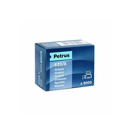 Agrafes Petrus 5000 Pièces 530/8 8 mm de Petrus, Agrafes - Réf : S8415124, Prix : 11,40 €, Remise : %