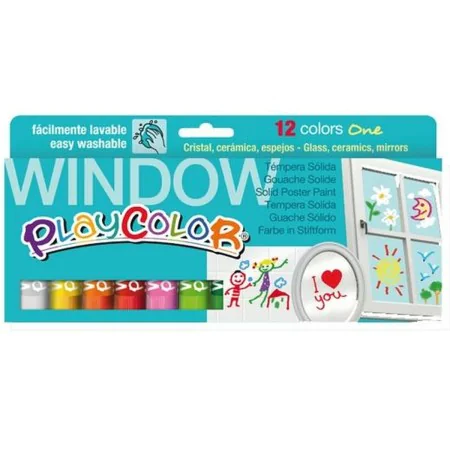 Solid tempera Playcolor 12 Pieces Multicolour by Playcolor, Paints - Ref: S8415573, Price: 14,45 €, Discount: %