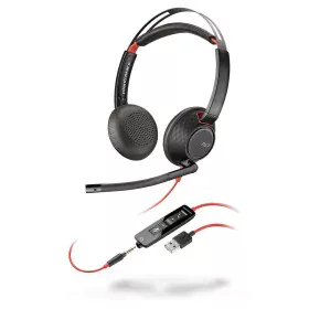 Auriculares com microfone Poly 207576-201 Preto Vermelho de Poly, Auriculares com microfones - Ref: S8415672, Preço: 89,84 €,...