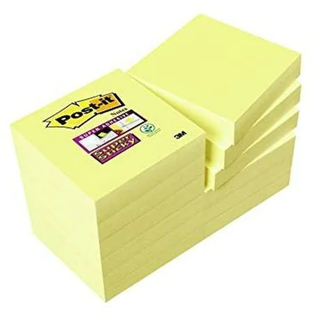 Haftnotizen Post-it Super Sticky Gelb 47,6 x 47,6 mm 12 Stücke von Post-it, Selbstklebende Notizzettel - Ref: S8415759, Preis...