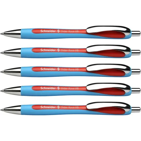 Pen Schneider Slider Rave XB Red (5 Pieces) by Schneider, Retractable Ballpoint Pens - Ref: S8417282, Price: 18,68 €, Discoun...