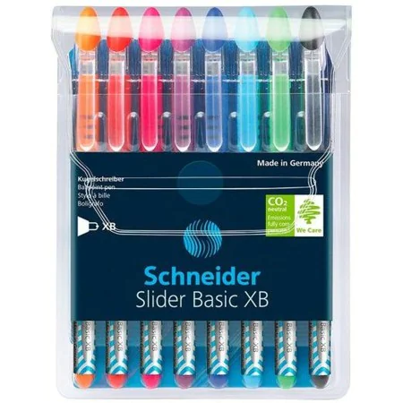 Ensemble de Stylos Schneider Slider Basic Multicouleur 8 Pièces de Schneider, Stylos à bille non rétractable - Réf : S8417302...