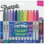 Conjunto de Canetas de Feltro Sharpie Cosmic Multicolor 12 Peças de Sharpie, Marcadores permanentes - Ref: S8417480, Preço: 9...