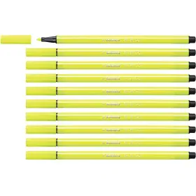 Filzstifte Stabilo Pen 68 Fluoreszierend Gelb (10 Stücke) von Stabilo, Fineliner - Ref: S8417615, Preis: 11,06 €, Rabatt: %