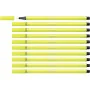 Rotuladores Stabilo Pen 68 Fluorescente Amarelo (10 Peças) de Stabilo, Marcadores de ponta fina - Ref: S8417615, Preço: 11,06...