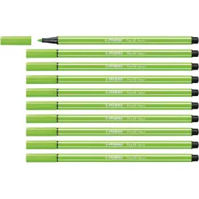 Feutres Stabilo Pen 68 Fluorescent Vert (10 Pièces) de Stabilo, Stylos feutre - Réf : S8417617, Prix : 11,06 €, Remise : %