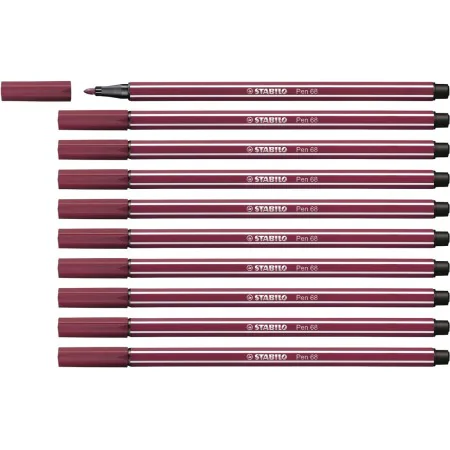 Felt-tip pens Stabilo Pen 68 Purple (10 Pieces) by Stabilo, Fineliners - Ref: S8417625, Price: 11,06 €, Discount: %