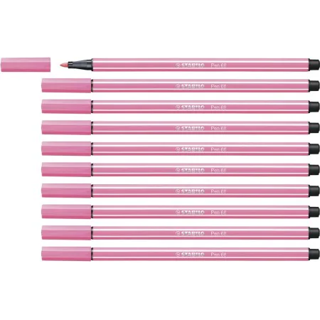 Felt-tip pens Stabilo Pen 68 Light Pink (10 Pieces) by Stabilo, Fineliners - Ref: S8417628, Price: 10,61 €, Discount: %