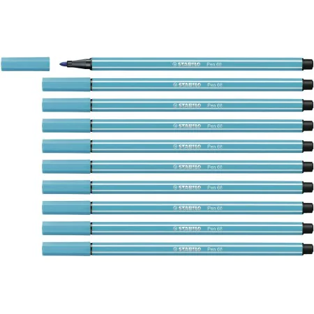 Rotuladores Stabilo Pen 68 Azul Cobalto (10 Peças) de Stabilo, Marcadores de ponta fina - Ref: S8417630, Preço: 11,06 €, Desc...