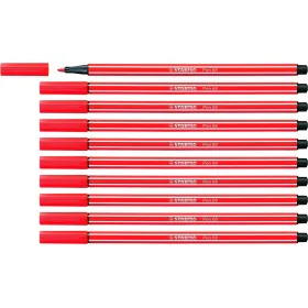 Felt-tip pens Stabilo Pen 68 Red (10 Pieces) by Stabilo, Fineliners - Ref: S8417635, Price: 11,06 €, Discount: %