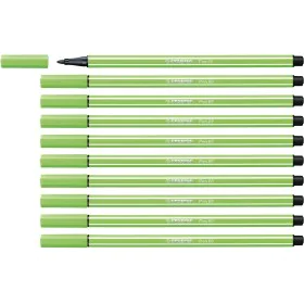 Felt-tip pens Stabilo Pen 68 Green (10 Pieces) by Stabilo, Fineliners - Ref: S8417637, Price: 11,06 €, Discount: %