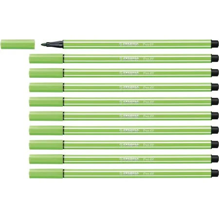 Felt-tip pens Stabilo Pen 68 Green (10 Pieces) by Stabilo, Fineliners - Ref: S8417637, Price: 10,61 €, Discount: %