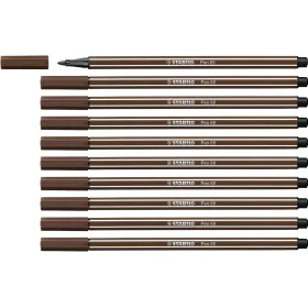 Felt-tip pens Stabilo Pen 68 Brown (10 Pieces) by Stabilo, Fineliners - Ref: S8417639, Price: 11,06 €, Discount: %