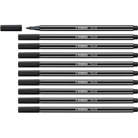 Filzstifte Stabilo Pen 68 Schwarz (10 Stücke) von Stabilo, Fineliner - Ref: S8417640, Preis: 11,06 €, Rabatt: %