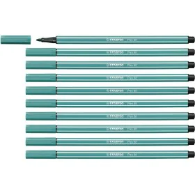 Rotuladores Stabilo Pen 68 Turquesa (10 Peças) de Stabilo, Marcadores de ponta fina - Ref: S8417643, Preço: 11,06 €, Desconto: %