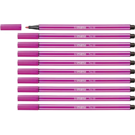 Pennarelli Stabilo Pen 68 Rosa (10 Pezzi) di Stabilo, Penne a punta porosa - Rif: S8417647, Prezzo: 11,06 €, Sconto: %