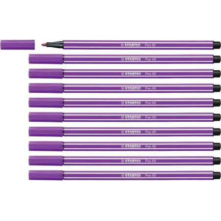 Feutres Stabilo Pen 68 Lila (10 Pièces) de Stabilo, Stylos feutre - Réf : S8417649, Prix : 11,06 €, Remise : %