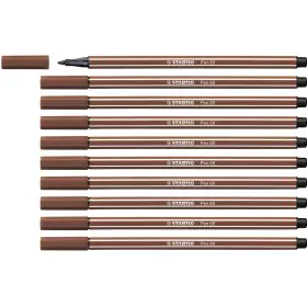 Felt-tip pens Stabilo Pen 68 Brown (10 Pieces) by Stabilo, Fineliners - Ref: S8417652, Price: 10,61 €, Discount: %