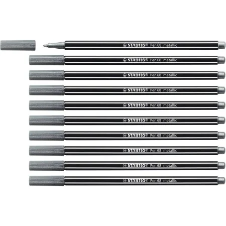 Felt-tip pens Stabilo Pen 68 metallic (10 Pieces) by Stabilo, Fineliners - Ref: S8417654, Price: 15,97 €, Discount: %