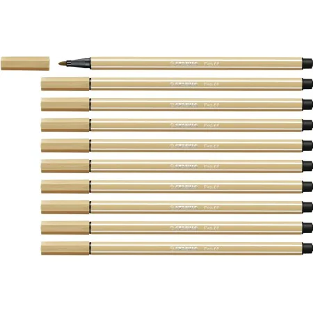 Feutres Stabilo Pen 68 Ocre (10 Pièces) de Stabilo, Stylos feutre - Réf : S8417662, Prix : 8,00 €, Remise : %