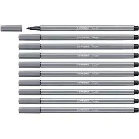 Feutres Stabilo Pen 68 Gris foncé (10 Pièces) de Stabilo, Stylos feutre - Réf : S8417665, Prix : 10,61 €, Remise : %