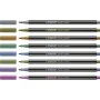 Set of Felt Tip Pens Stabilo Pen 68 metallic 8 Pieces Multicolour by Stabilo, Fineliners - Ref: S8417666, Price: 12,21 €, Dis...