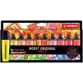 Fluorescent Marker Set Stabilo Boss Original Arty 10 Pieces Multicolour by Stabilo, Highlighters - Ref: S8417678, Price: 13,3...