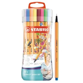 Set of Felt Tip Pens Stabilo Point 88 Multicolour (30 Pieces) by Stabilo, Fineliners - Ref: S8417795, Price: 23,43 €, Discoun...