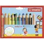 Crayons de couleur Stabilo Woody 3-en-1 Multicouleur de Stabilo, Matériel de dessin - Réf : S8417836, Prix : 18,02 €, Remise : %