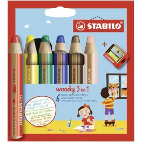 Matite colorate Stabilo Woody 3 in 1 Multicolore di Stabilo, Materiali da disegno - Rif: S8417837, Prezzo: 13,93 €, Sconto: %