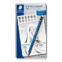 Pencil Set Staedtler Mars Lumograph 2 mm Hexagonal 2B 2H 3B 4B 5B 6B 8B B HB H 7B (12 Units) by Staedtler, Drawing materials ...