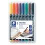 Rotulador permanente Staedtler LUMOCOLOR 318 F Multicolor 0,6 mm 8 Peças de Staedtler, Marcadores permanentes - Ref: S8417926...