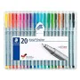 Conjunto de Canetas de Feltro Staedtler 20 Triplus Fineliner 334 de Staedtler, Marcadores de ponta fina - Ref: S8417952, Preç...