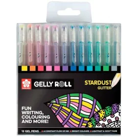 Set di Penne Talens Sakura Stardust Glitter 12 Pezzi di Talens Sakura, Penne roller a inchiostro gel - Rif: S8418206, Prezzo:...