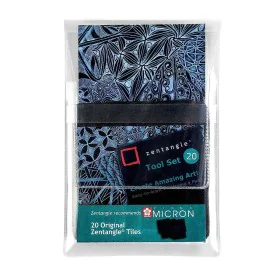 Papel de dibujo Talens Sakura Zentangle Negro 20 Piezas (20 Unidades) de Talens Sakura, Papel de dibujo - Ref: S8418327, Prec...