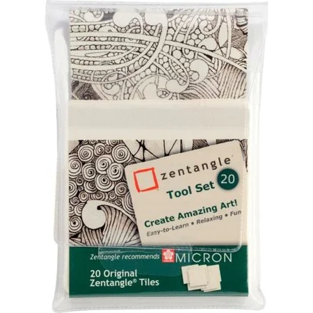 Drawing paper Talens Sakura Zentangle White 20 Pieces by Talens Sakura, Loose Drawing Paper - Ref: S8418328, Price: 15,74 €, ...