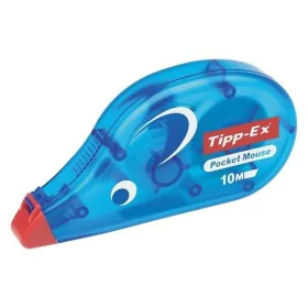 Correttore a Nastro TIPP-EX Pocket Mouse Azzurro Bianco (10 Pezzi) (10 Unità) di TIPP-EX, Correttori a nastro - Rif: S8418446...