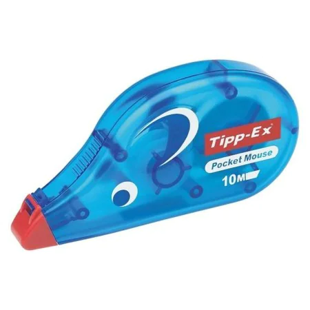 Correction Tape TIPP-EX Pocket Mouse Blue White (10 Pieces) (10 Units) by TIPP-EX, Correction Tape - Ref: S8418446, Price: 28...