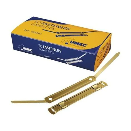 Fastener UMEC 100 Unidades Dorado Metal de UMEC, Sujeciones para encuadernar - Ref: S8418847, Precio: 10,15 €, Descuento: %