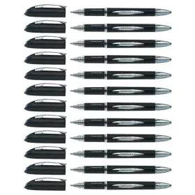 Esferográfica de tinta líquida Uni-Ball Rollerball Jestsream SX-210 Preto 1 mm (12 Peças) de Uni-Ball, Canetas de tinta líqui...