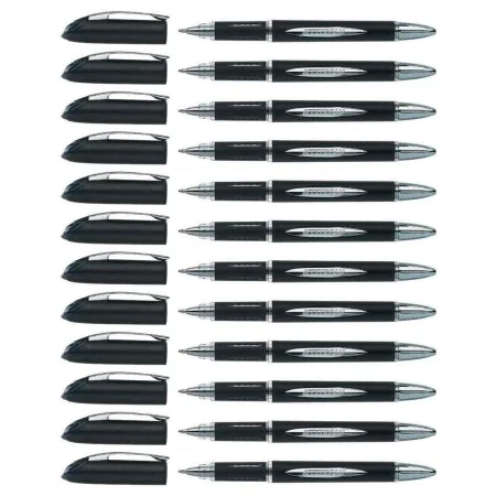 Liquid ink pen Uni-Ball Rollerball Jestsream SX-210 Black 1 mm (12 Pieces) by Uni-Ball, Liquid Ink Rollerball Pens - Ref: S84...