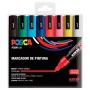 Ensemble de Marqueurs Uni-Ball POSCA Basic PC-5M Multicouleur 8 Pièces (8 Unités) de Uni-Ball, Marqueurs indélébiles & Stylos...