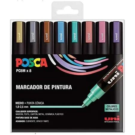 Conjunto de Marcadores Uni-Ball PC-5M/8C 8 Peças Multicolor de Uni-Ball, Materiais de desenho - Ref: S8418993, Preço: 24,12 €...