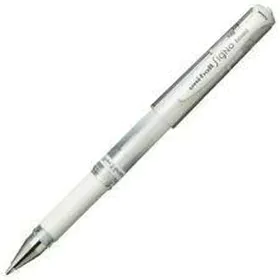 Liquid ink pen Uni-Ball Signo Broad UM-153 W White 0,6 mm (12 Pieces) by Uni-Ball, Liquid Ink Rollerball Pens - Ref: S8419041...