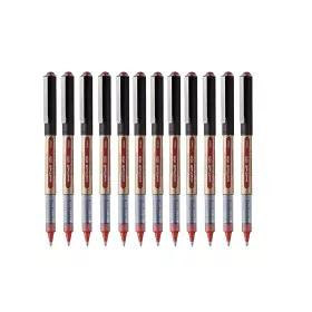 Esferográfica de tinta líquida Uni-Ball Rollerball Eye Broad UB-150 Vermelho 1 mm (12 Peças) de Uni-Ball, Canetas de tinta lí...