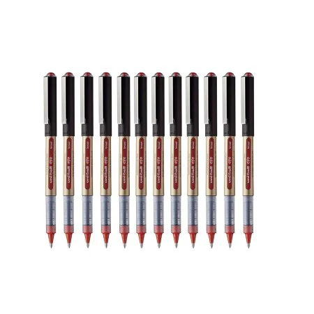 Esferográfica de tinta líquida Uni-Ball Rollerball Eye Broad UB-150 Vermelho 1 mm (12 Peças) de Uni-Ball, Canetas de tinta lí...